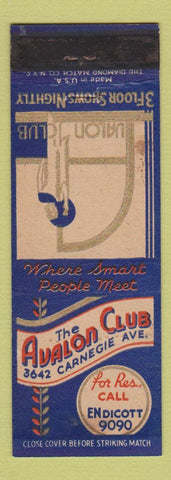 Matchbook Cover - Avalon Club Cleveland?