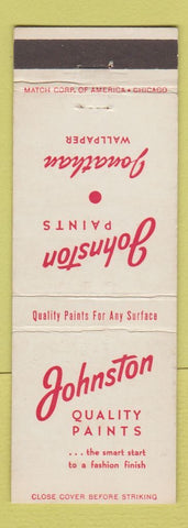 Matchbook Cover - Johnston Paints Jonathan Wallpaper