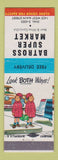 Matchbook Cover - Batross Super Market Grocery