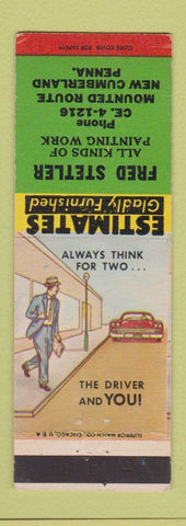 Matchbook Cover - Fred Stetler Painting New Cumberland PA