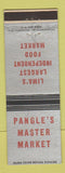 Matchbook Cover - Pangle's Master Market Grocery Lima OH