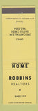 Matchbook Cover - Robbins Real Estate Battle Creek MI