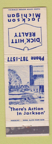Matchbook Cover - Dick Hitt Real Estate Jackson MI