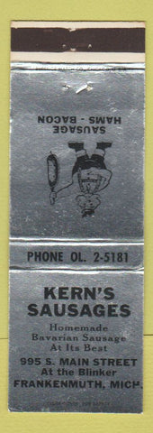 Matchbook Cover - Kern's Sausages Frankenmuth MI