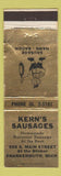 Matchbook Cover - Kern's Sausages Frankenmuth MI WEAR