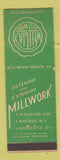 Matchbook Cover - Whitmer Jackson Millwork Cleveland OH Buffalo Rochester NY