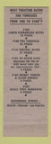 Matchbook Cover - Holden Metal Baths New Haven CT