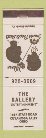 Matchbook Cover - The Gallery Cuyahoga Falls OH