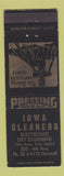 Matchbook Cover - Iowa Cleaners Grinnell IA
