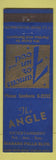 Matchbook Cover - The Angle Niagara Falls NY? BLUE