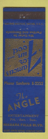 Matchbook Cover - The Angle Niagara Falls NY? BLUE