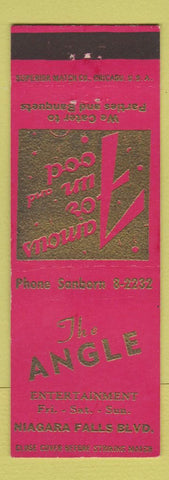Matchbook Cover - The Angle Niagara Falls NY? RED