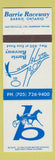 Matchbook Cover - Barrie Raceway Horse Racing Barrie ON harness