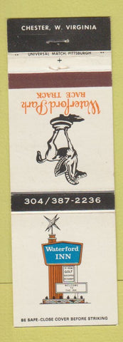 Matchbook Cover - Waterford Inn Park Horse Racing Chester WV