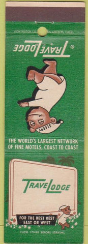 Matchbook Cover - Travel Lodge Motel NO TOWN