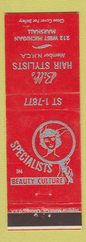 Matchbook Cover - Bill's Hair Salon Marshall MI RED