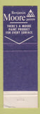 Matchbook Cover - Benjamin Moore Regal Paint Redman's Marshall MI WORN