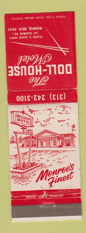 Matchbook Cover - Doll Hosue Motel Monroe MI