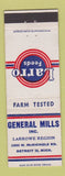 Matchbook Cover - Larro Feeds General Mills Larrowe Region Detroit MI
