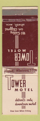 Matchbook Cover - Tower Motel Detroit MI WEAR