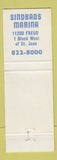 Matchbook Cover - Sindbads Restaurant Detroit MI