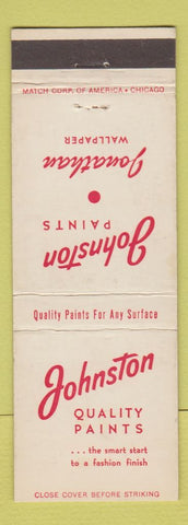 Matchbook Cover - Johnston Paints Jonathan Wallpaper