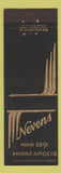Matchbook Cover - Nevens Minneapolis MN