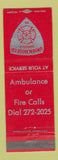 Matchbook Cover - Union Hose Annville PA Ambulance Fire Department