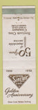 Matchbook Cover - Sinclair Coal 50th Kansas City MO 1952 WEAR