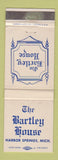 Matchbook Cover - Bartley House Harbor Springs MI WEAR