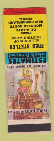 Matchbook Cover - Fred Stetler Painting New Cumberland PA