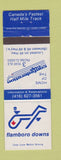 Matchbook Cover - Flamboro Downs Horse Racing Dundas ON