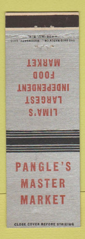 Matchbook Cover - Pangle's Master Market Grocery Lima OH