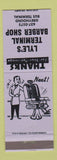 Matchbook Cover - Lyle's Terminal Barber Shop Greyhound Station