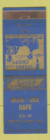 Matchbook Cover - Dixie Dee Cafe Rocky Face GA WORN