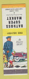 Matchbook Cover - Batross Super Market Grocery