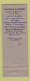 Matchbook Cover - US Flying Services St Petersburg FL Albert Whitted Airport