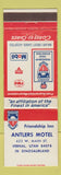 Matchbook Cover - Antlers Motel Vernal UT Dinosaur Land