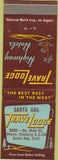 Matchbook Cover - Travel Lodge Motel Santa Ana CA