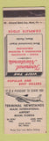 Matchbook Cover - Terminal News Stands Miami FL Airport