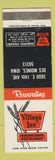 Matchbook Cover - Village Inn Pancake House Des Moines IA