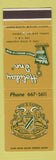 Matchbook Cover - Ben Gaines Holiday Inn Coral Gables FL