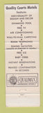 Matchbook Cover - Vagabond Motel Treasure Island FL Quality Court Motel