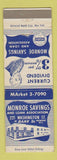 Matchbook Cover - James Monroe Savings and Loan Bank Newark NJ