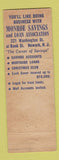 Matchbook Cover - James Monroe Savings and Loan Bank Newark NJ
