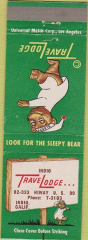 Matchbook Cover - Travel Lodge Motel Indio CA