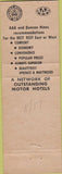 Matchbook Cover - Travel Lodge Motel Indio CA