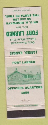 Matchbook Cover - Fort Larned KS WEAR