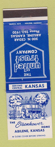 Matchbook Cover - United Trust Company Abilene KS