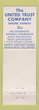 Matchbook Cover - United Trust Company Abilene KS